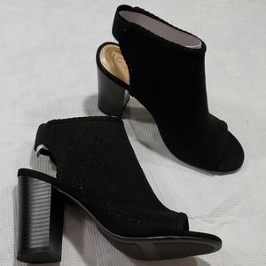 Lauren Conrad Cutout Ankle Peep Toe Boots